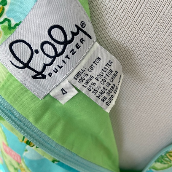 Lilly Pulitzer World Map Print Summer Sundress Size 4 - Picture 9 of 11